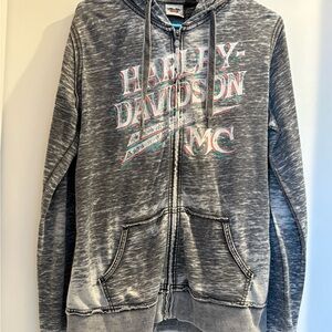 Harley-Davidson Charcoal Zip-Up Jacket